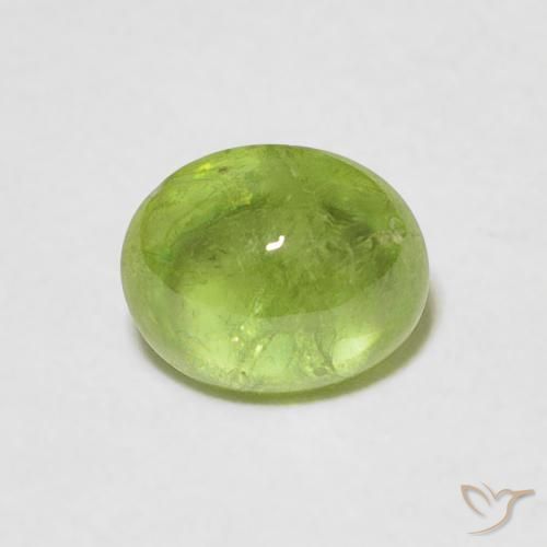 1.05ct Natural Lively Green Sphene, Oval, Transparent