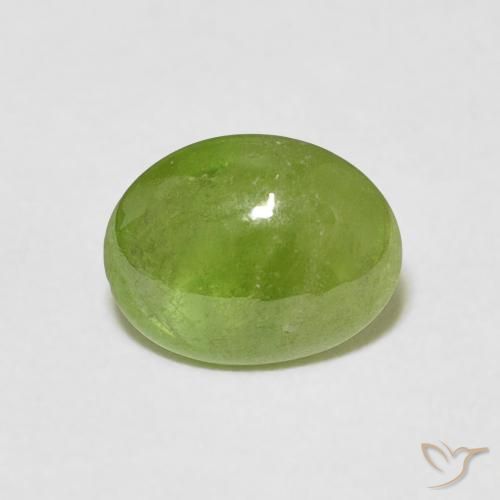 1.16ct Natural Medium Green Sphene, Oval, Transparent