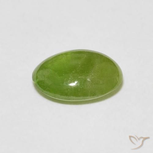 Sphene Gemstone in 7.6 x 5.9 mm Size for Sale, Sphene Stone in Medium Green Color
