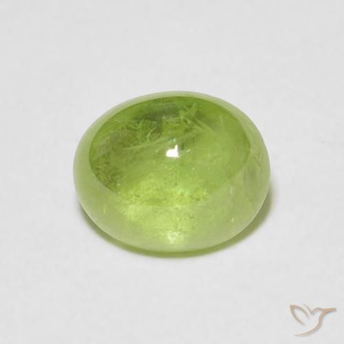 1.76ct Natural Lively Green Sphene, Oval, Transparent