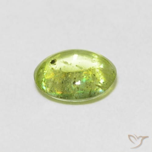 Sphene Gemstone in 5.8 x 4.9 mm Size for Sale, Sphene Stone in Medium Green Color