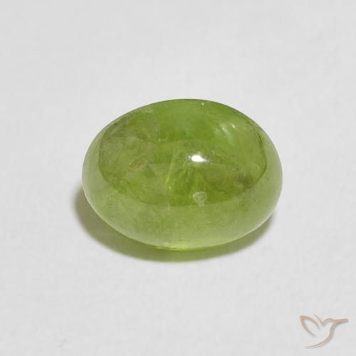 1.77ct Natural Medium Green Sphene, Oval, Transparent
