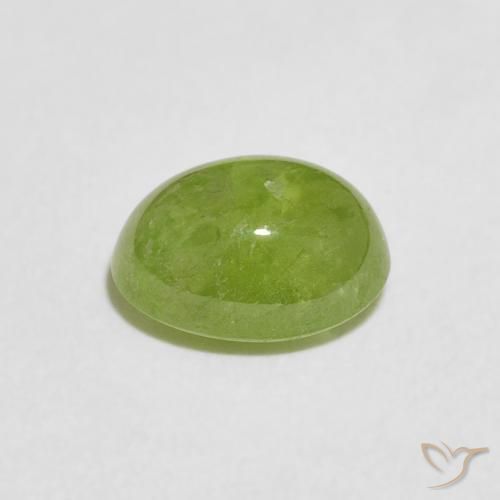 Sphene Gemstone in 8 x 6 mm (calibrated) Size for Sale, Sphene Stone in Medium Green Color
