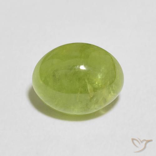2.03ct Natural Medium Green Sphene, Oval, Transparent