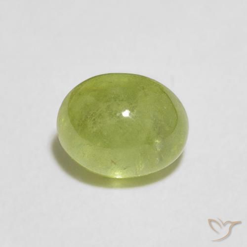 1.81ct Natural Lively Green Sphene, Oval, Transparent