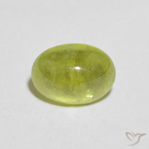 1.86ct Natural Olive Green Sphene, Oval, Transparent