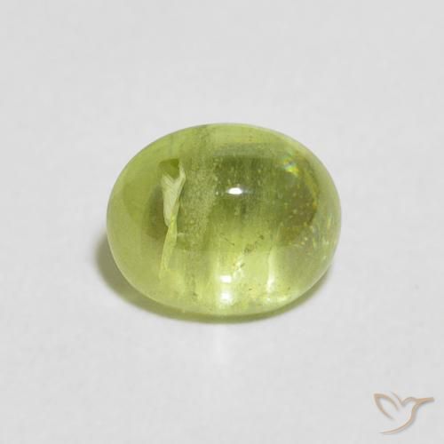 1.20ct Natural Lively Green Sphene, Oval, Transparent