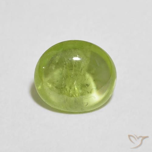 1.04ct Natural Medium Green Sphene, Oval, Transparent