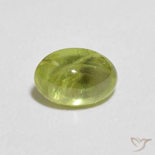 0.97ct Natural Olive Green Sphene, Oval, Transparent