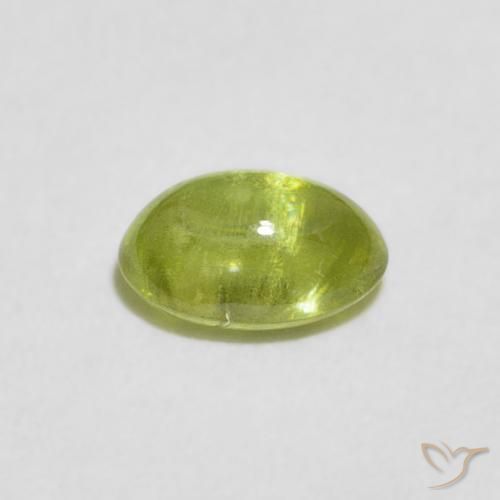 Sphene Gemstone in 6.8 x 4.8 mm Size for Sale, Sphene Stone in Olive Green Color