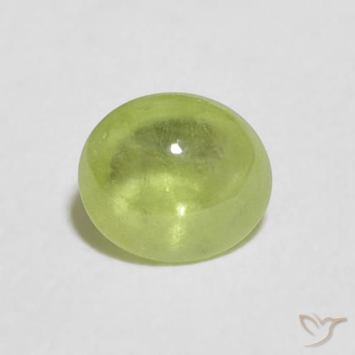 1.19ct Natural Light Green Sphene, Oval, Transparent