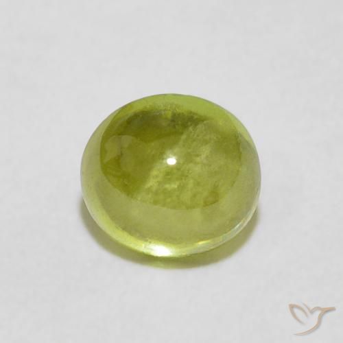1.39ct Natural Warm Earthy Green Sphene, Oval, Transparent