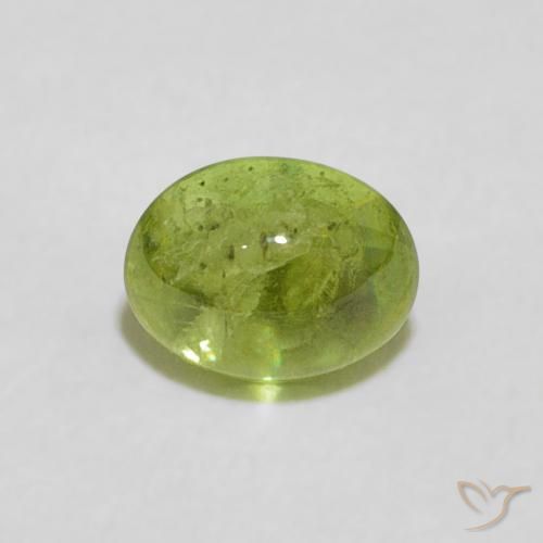0.82ct Natural Lively Green Sphene, Oval, Transparent