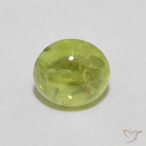 0.76ct Natural Lively Green Sphene, Oval, Transparent