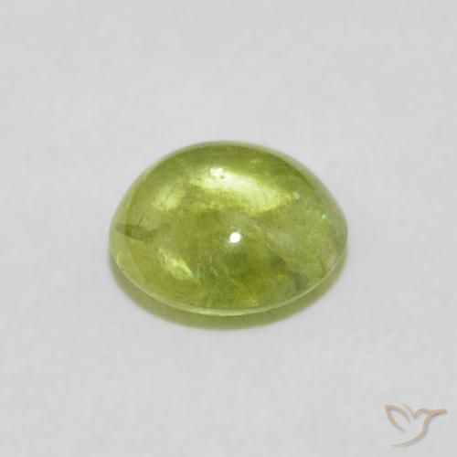 Sphene Gemstone in 5.5 mm (calibrated) Size for Sale, Sphene Stone in Lively Green Color