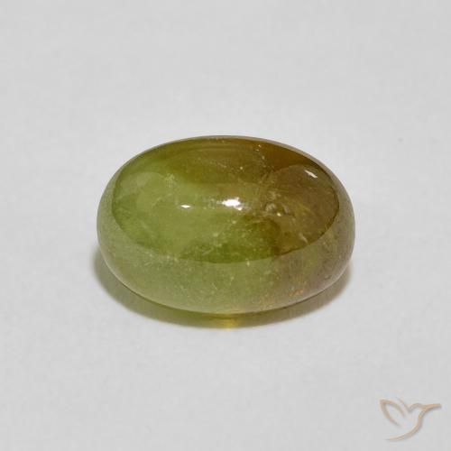 2.86ct Natural Yellowish Green Sphene, Oval, Transparent