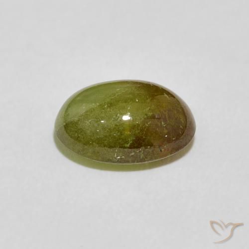 Sphene Gemstone in 10 x 7 mm (calibrated) Size for Sale, Sphene Stone in Yellowish Green Color