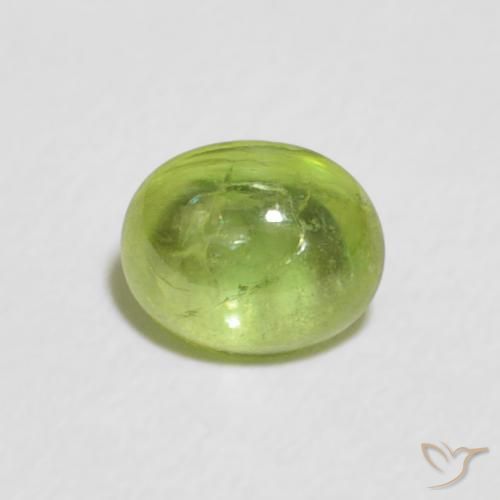 0.81ct Natural Lively Green Sphene, Oval, Transparent