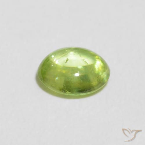 Sphene Gemstone in 5.7 x 4.9 mm Size for Sale, Sphene Stone in Lively Green Color