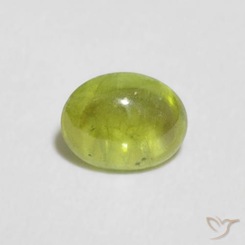 0.51ct Natural Olive Green Sphene, Oval, Transparent