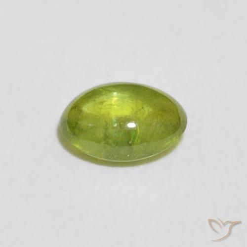 Sphene Gemstone in 5.4 x 4.3 mm Size for Sale, Sphene Stone in Olive Green Color