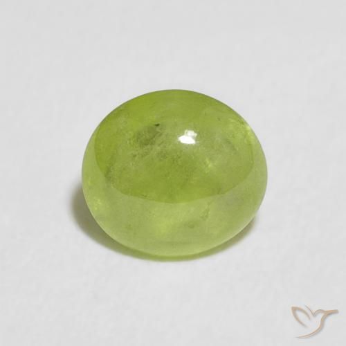 1.19ct Natural Lively Green Sphene, Oval, Transparent