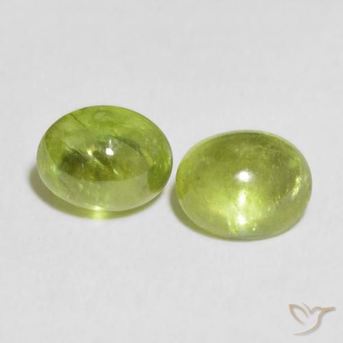 2.70ctw Natural Medium Green Sphene, Oval, Transparent