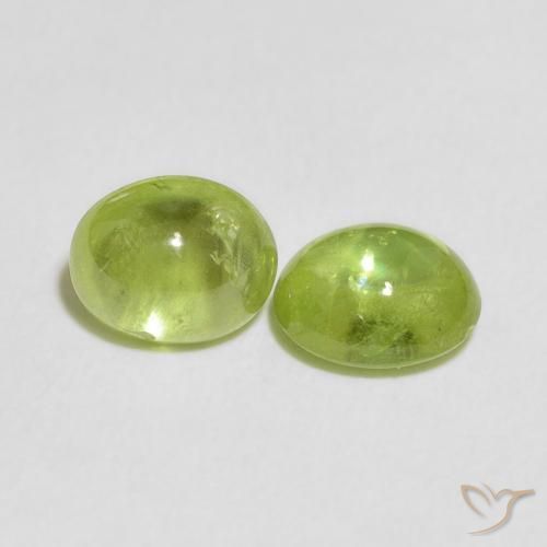 2.73 ctw Green Sphene Stones, Natural Sphene in Oval Cabochon Shape for Sale