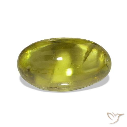 3.40ct Lemon Yellow Sphene, Oval, Transparent