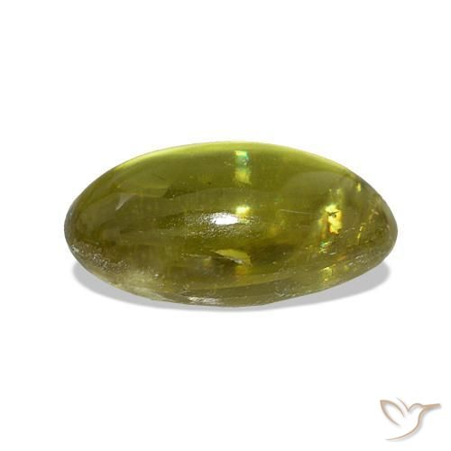 Sphene Gemstone in 11.8 x 6.8 mm Size for Sale, Sphene Stone in Lemon Yellow Color
