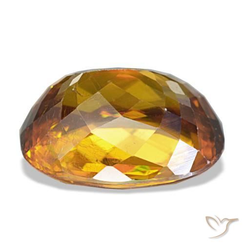 Sphene Gemstone in 12.5 x 9.4 mm Size for Sale, Sphene Stone in Earth Orange Color
