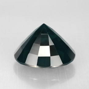Spinel Gemstone in 11 x 10.3 mm Size for Sale, Spinel Stone in Deep Blue Green Color