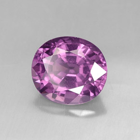 1.89 ct Violet Spinel Stone, Natural Spinel in Oval Facet Shape for Sale