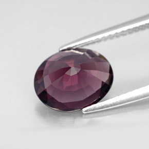 Spinel Gemstone in 10.1 x 8.4 mm Size for Sale, Spinel Stone in Deep Purple Color