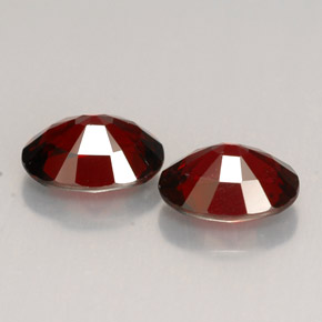 Spinel Gemstone in 7.6 x 5.6 mm Size for Sale, Spinel Stone in Deep Red Color