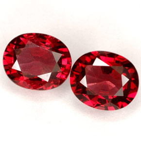 1.40 ct Red Spinel Gemstone, Spinel Gem in Oval Facet Shape for Sale.