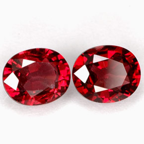 1.40 ct Red Spinel Stone, Natural Spinel in Oval Facet Shape for Sale