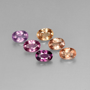 4.39 ct Multicolor Spinel Stone, Natural Spinel in Oval Facet Shape for Sale