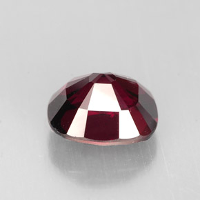 Spinel Gemstone in 7.8 x 6.8 mm Size for Sale, Spinel Stone in Deep Red Color