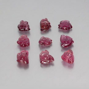 11.10 ct Red Spinel Gemstone, Spinel Gem in Flower Carving Shape for Sale.