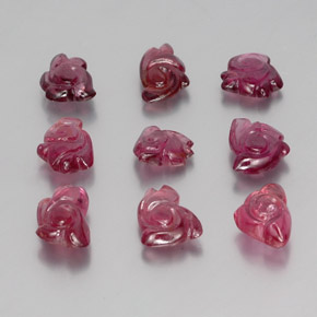 11.10 ct Red Spinel Stone, Natural Spinel in Flower Carving Shape for Sale
