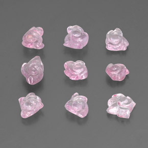 11.43 ct Pink Spinel Stone, Natural Spinel in Flower Carving Shape for Sale