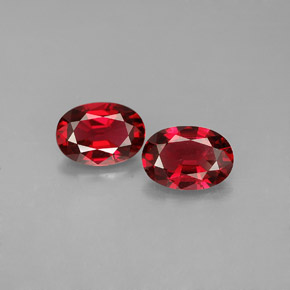 1.32 ct Red Spinel Gemstone, Spinel Gem in Oval Facet Shape for Sale.