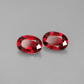 1.32 ct Red Spinel Stone, Natural Spinel in Oval Facet Shape for Sale