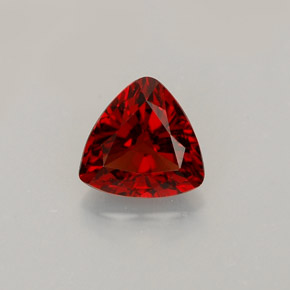 0.86 ct Red Spinel Gemstone, Spinel Gem in Trillion Facet Shape for Sale.