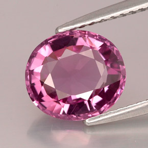 2.11 ct Violet Spinel Gemstone, Spinel Gem in Oval Facet Shape for Sale.