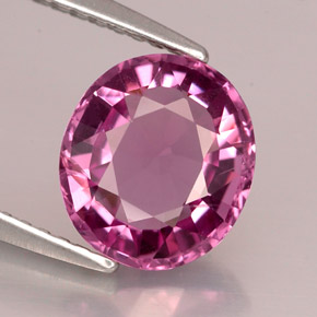 2.11 ct Violet Spinel Stone, Natural Spinel in Oval Facet Shape for Sale
