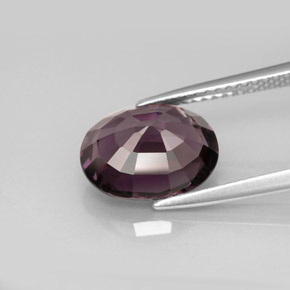 Spinel Gemstone in 10.9 x 8.5 mm Size for Sale, Spinel Stone in Deep Purple Color