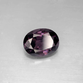 2.32 ct Violet Spinel Stone, Natural Spinel in Oval Facet Shape for Sale