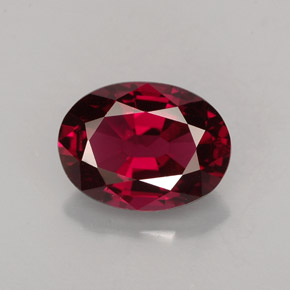 1.77 ct Red Spinel Gemstone, Spinel Gem in Oval Facet Shape for Sale.